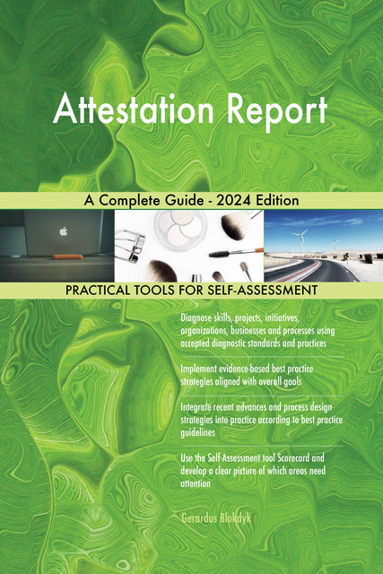 Attestation Report A Complete Guide 2024 Edition E Book Gerardus Blokdyk Storytel 9529